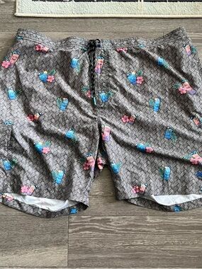 Tommy Bahama Baja Tiki Cocktails Swim Trunks 3XLT NWT